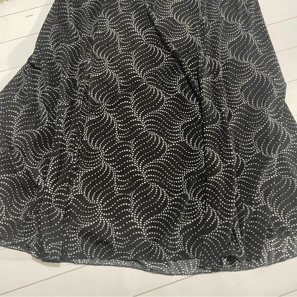Jaclyn Snith Black Gray Patterned Stretch Slinky Flare A-line Skirt Medium‎ - Picture 4 of 8